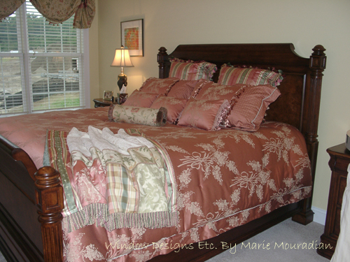 Romantic Bedroom - Add lots of pillows and a throw for a romantic bed