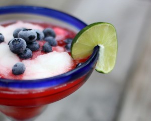 4th of July red, white and blue margarita