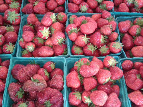 Farm fresh strawberries are one of my Friday favorites.