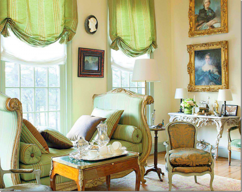 What's Your Green Decorating Style? This or That WindowDesignsEtc.com -- Robert Couturier on Cote de Texas 3-2013