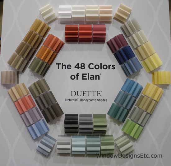 The 48 Colors of Elan Duette® Architella Honeycomb Shades