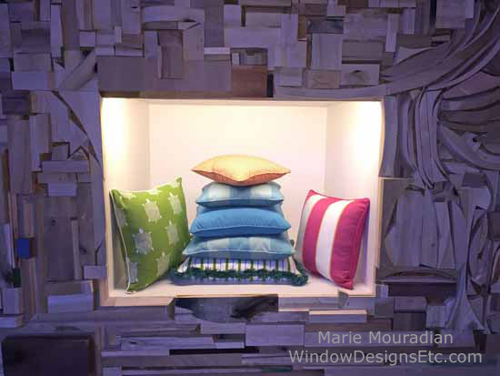 Sunbrella pillows at Bjork Studios Design Bloggers Conference 2015....more on the blog WindowDesignsEtc.com