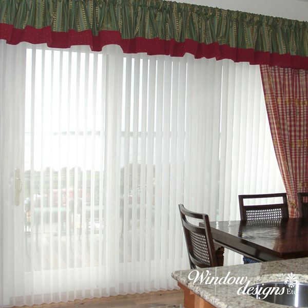Luminette Privacy sheers are ideal blinds for sliding doors and wide windows. By Hunter douglas