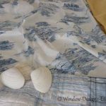 Fabrics and shells for Cape bedroom