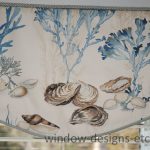 Close up of the beach themed valance.