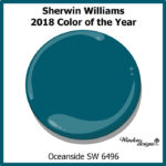 Sherwin Williams Oceanside 2018 color of the year SW 9496 Read more about Oceanside on the blog Windowdesignsetc.com