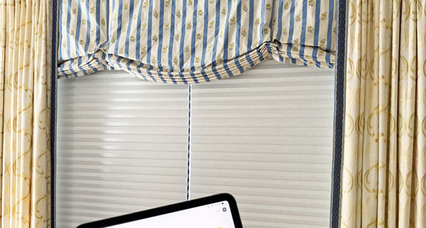 Motorized or automatic shades, blinds and drapery operated by voice control or an app in Holden, MA